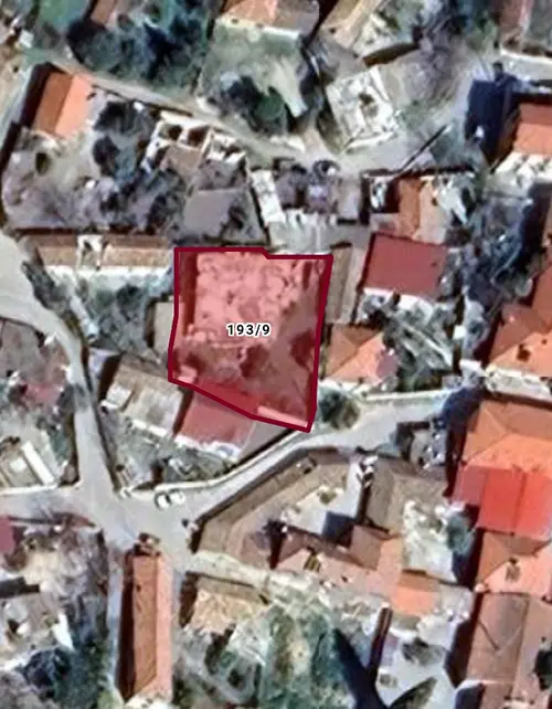 Satellite view showing the boundaries of block 193, parcel 9